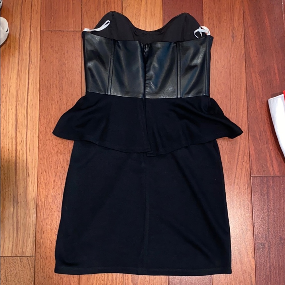 🖤 REVOLVE Vegan Leather Dress - Picture 6 of 7